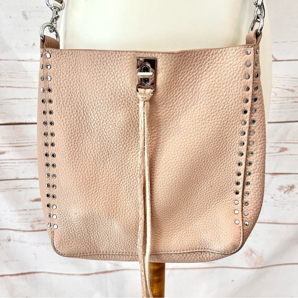 Rebecca Minkoff Convertible Darren Nude Blush Leather Shoulder Crossbody Bag